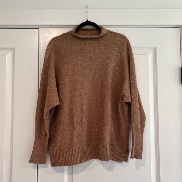 Anthropologie Kaisley Women's Brown Knit‎ Sweater Turtleneck Size M - Picture 1 of 8